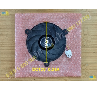 ( SP1231 ) Quạt Tủ Lạnh 3 Dây Đường Kính 15Cm , DC12V - 0.34A 
